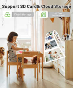Alternative view of 2-way Video Call Network Camera PTZ WIFI Security Cam AI Smart Camera For Home Night Vision Wireless Indoor Camera