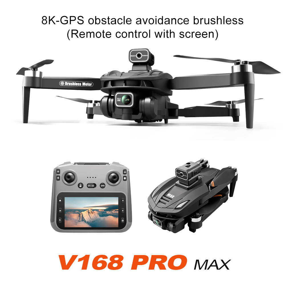 V168Pro Max Drone 8K HD 4.5-inch Screen, With GPS Positioning Function. 62 V168Pro Max Drone 8K HD 4.5-inch Screen, With GPS Positioning Function. - Afbeelding 8