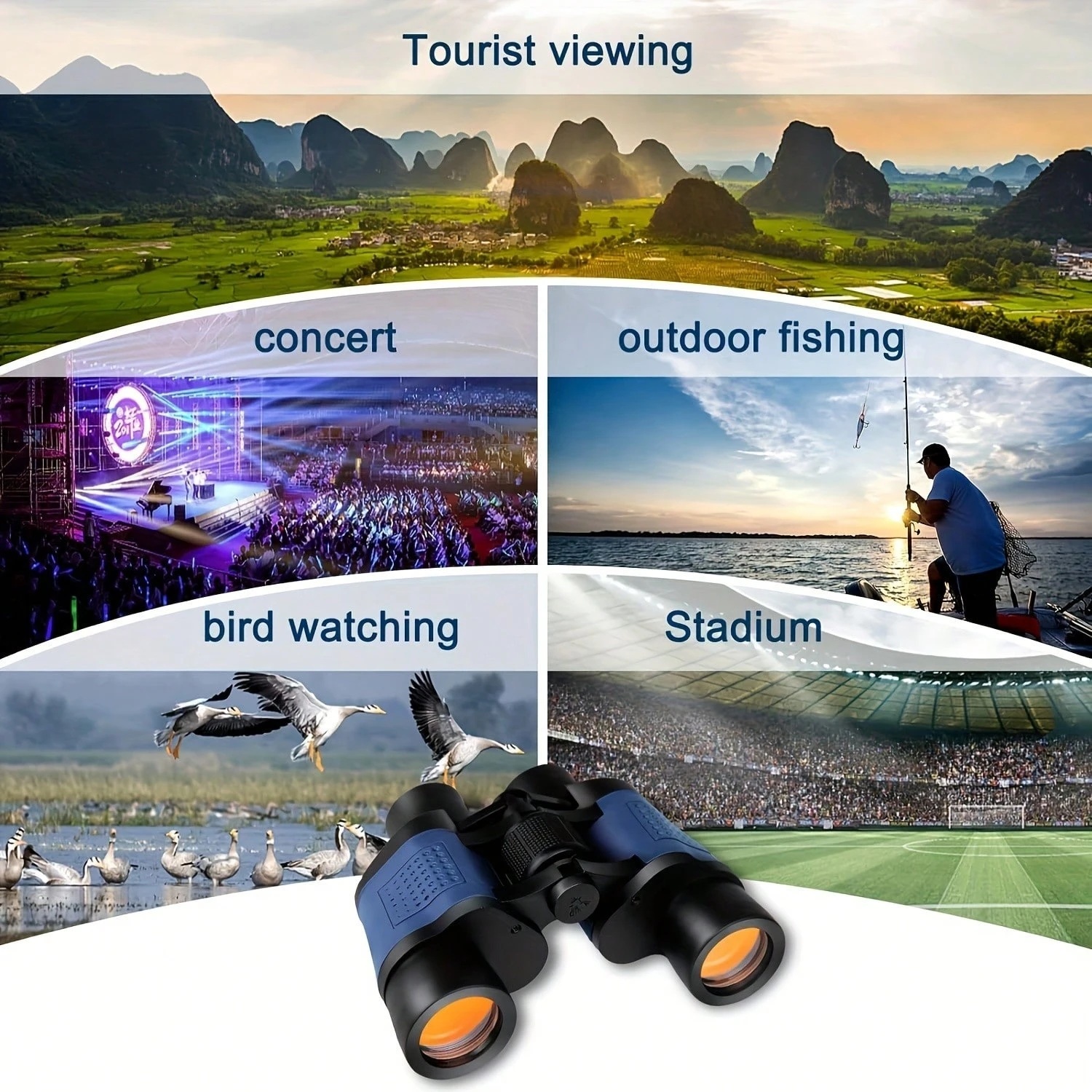 1PC Binoculars 60x60 Binoculars With Night Vision, Binoculars High-Powered Telescope Coordinate Hig 25 1PC Binoculars 60x60 Binoculars With Night Vision, Binoculars High-Powered Telescope Coordinate Hig - Afbeelding 7