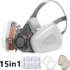 Halfgelaatsmasker Stofmasker voor Houtbewerking, Schilderen en Lassen 7 Halfgelaatsmasker Stofmasker voor Houtbewerking, Schilderen en Lassen