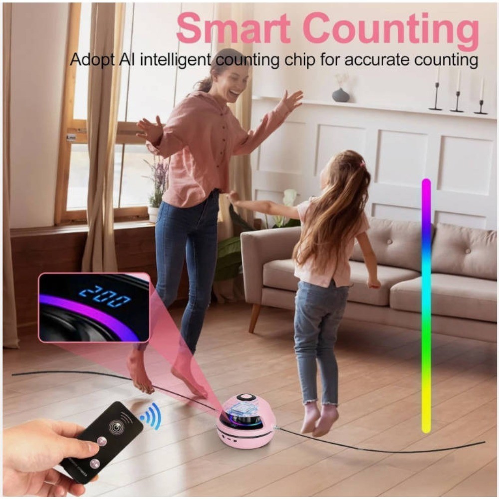 Verstelbaar Elektrisch Springtouwapparaat met Automatische Telling 4 Verstelbaar Elektrisch Springtouwapparaat met Automatische Telling - Afbeelding 4