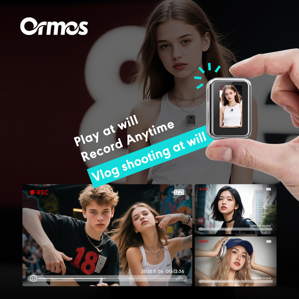 Ormos S131 Ultra-Light Mini Camera, 0.96 Inch Screen, Wearable Travel Camera & Photo Ornament, 16g Portable Hanging Camera With Type-C Charging 7 Ormos S131 Ultra-Light Mini Camera, 0.96 Inch Screen, Wearable Travel Camera & Photo Ornament, 16g Portable Hanging Camera With Type-C Charging - Afbeelding 7