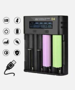 Alternative view of YONII 4-Slots USB LCD Slimme Batterijlader voor NiMH Li-ion SC/F6 AA AAA Batterijen, 2025