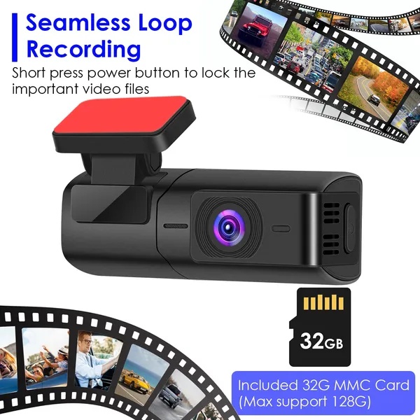 2K HD Front Dash Cam For Car With IPS Screen Night Vision Loop Recording Included 32G Storage Card 140° Wide Angle WiFi App Control Front Dashcam 4 2K HD Front Dash Cam For Car With IPS Screen Night Vision Loop Recording Included 32G Storage Card 140° Wide Angle WiFi App Control Front Dashcam - Afbeelding 4