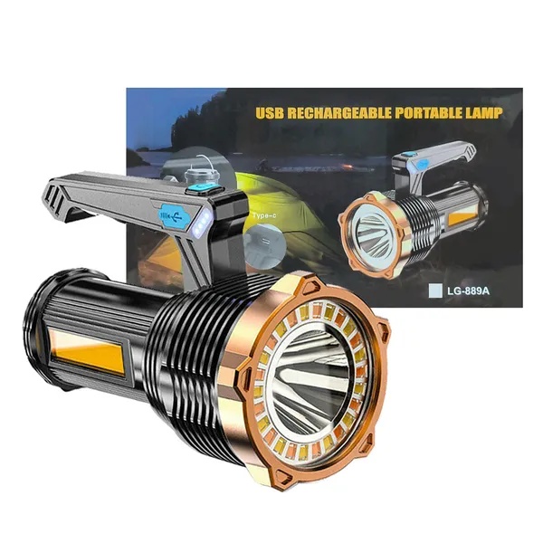 Super Heldere 1.200.000LM LED Handschijnwerper voor Camping, Zoeklicht, Zaklamp 3 Super Heldere 1.200.000LM LED Handschijnwerper voor Camping, Zoeklicht, Zaklamp - Afbeelding 3