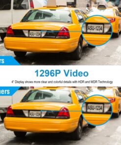 Alternative view of 1296P Car DVR Dash Camera 4In 3 Lens Vehicle Driving Recorder Seamless Recording