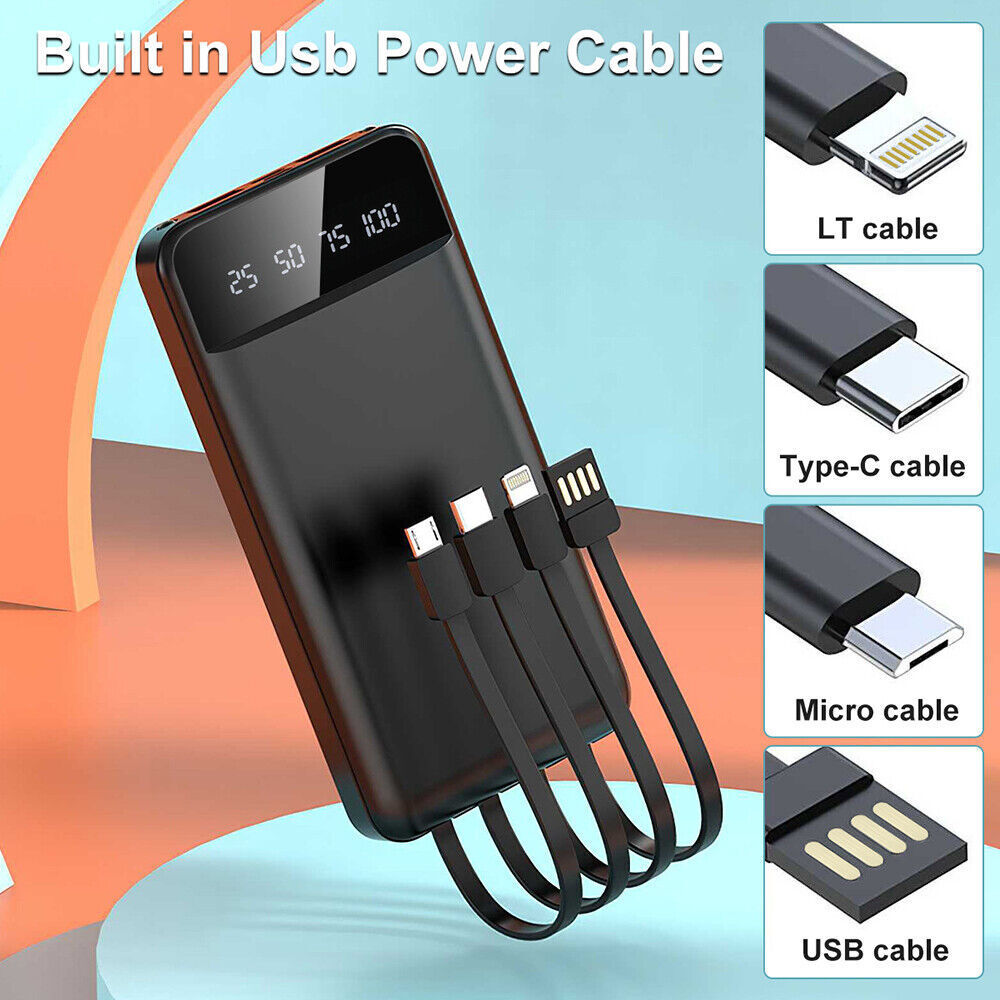 Powerbank Pack 10000mAh Snellader, 4 USB Externe Batterij voor Mobiele Telefoon 6 Powerbank Pack 10000mAh Snellader, 4 USB Externe Batterij voor Mobiele Telefoon - Afbeelding 6