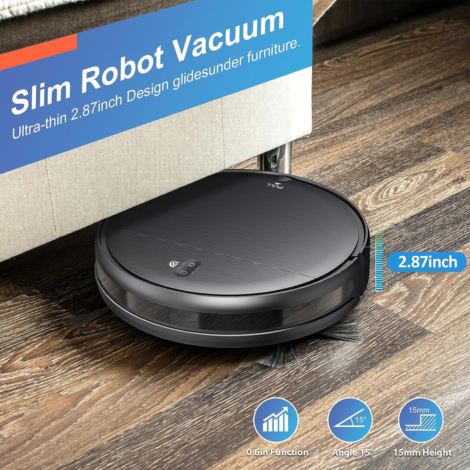 Huishoudelijke Veeg-, Dweil- en Zuigrobot met Automatisch Opladen 5 Huishoudelijke Veeg-, Dweil- en Zuigrobot met Automatisch Opladen - afbeelding 5