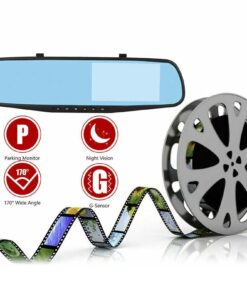 Alternative view of 1080P HD Rearview Mirror Car DVR Dual Dash Cam Camera Front Rear Video Recorder