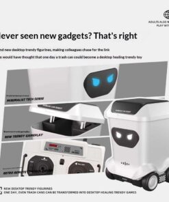 Bureau Mini Vuilnisbakrobot Speelgoed met Afstandsbediening - afbeelding 2