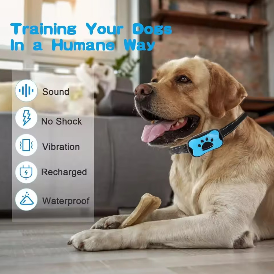 3-in-1 Anti-Blafhalsband Trainingshalsband voor Honden, Waterdicht 8 3-in-1 Anti-Blafhalsband Trainingshalsband voor Honden, Waterdicht - Afbeelding 8