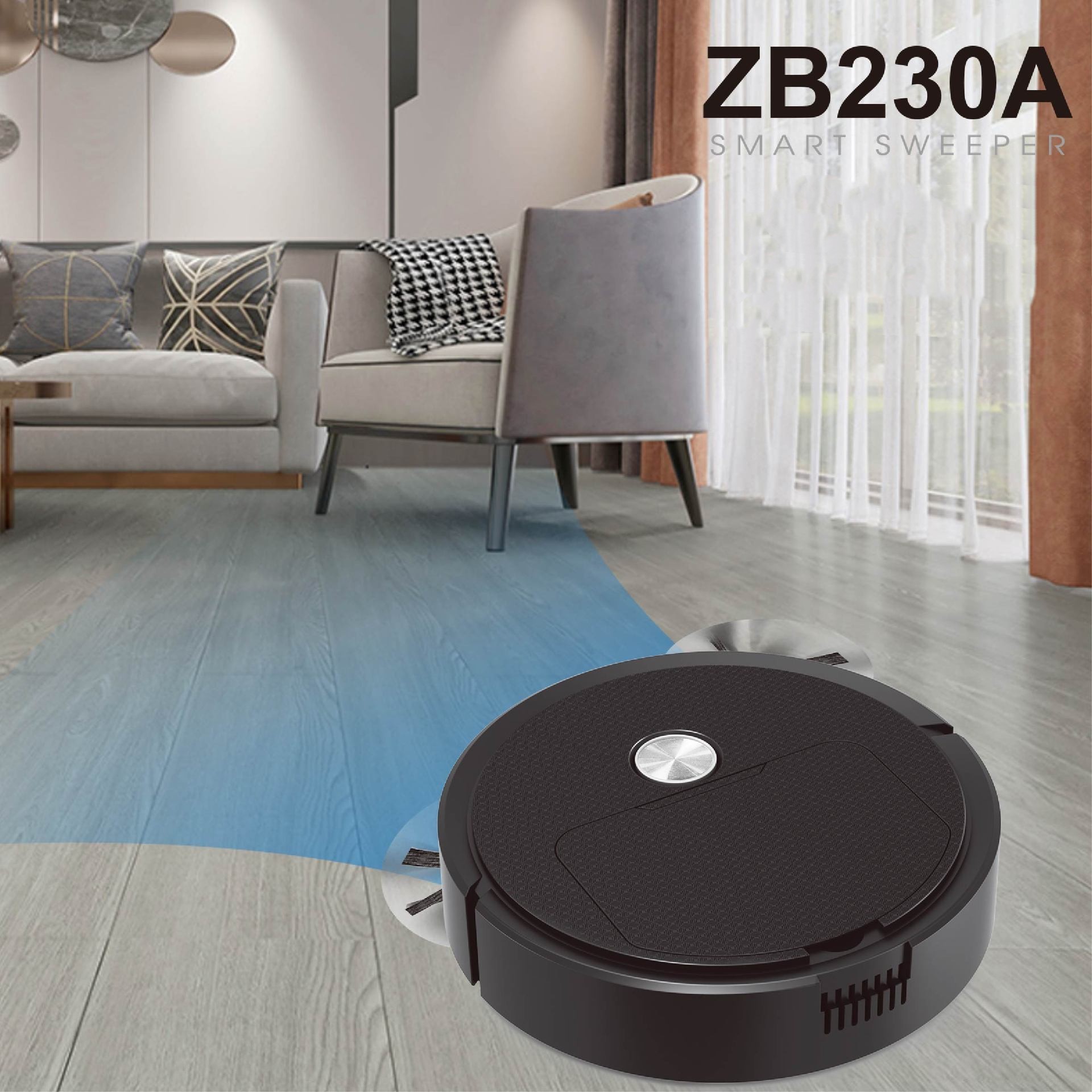 Intelligente Robotstofzuiger Vegen Zuigen Dweilen 3-in-1 USB Opladen 3 Intelligente Robotstofzuiger Vegen Zuigen Dweilen 3-in-1 USB Opladen - afbeelding 3