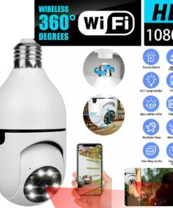 IR E27 Light Bulb Camera 1080P HD Wireless Wifi Smart Home Security Camera