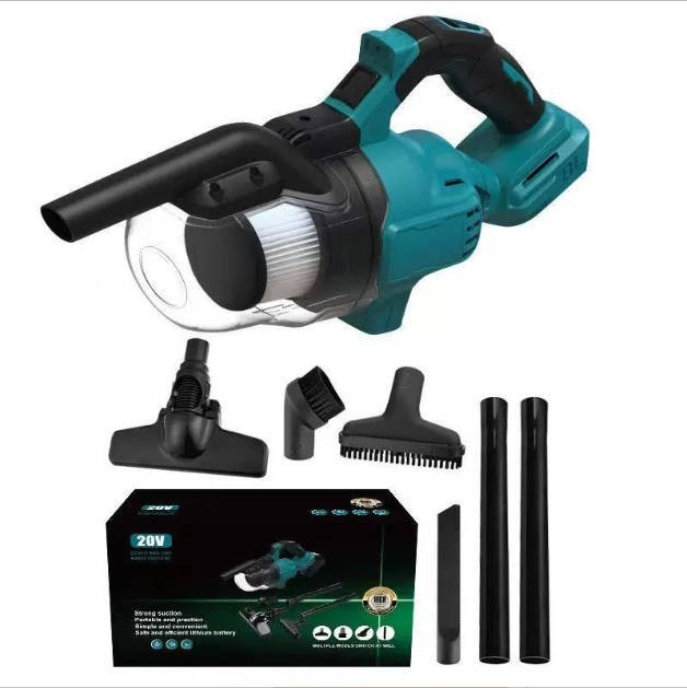 Accu Handstofzuiger voor 18V, 6x Accessoires, Zonder Accu en Lader 1 Accu Handstofzuiger voor 18V, 6x Accessoires, Zonder Accu en Lader