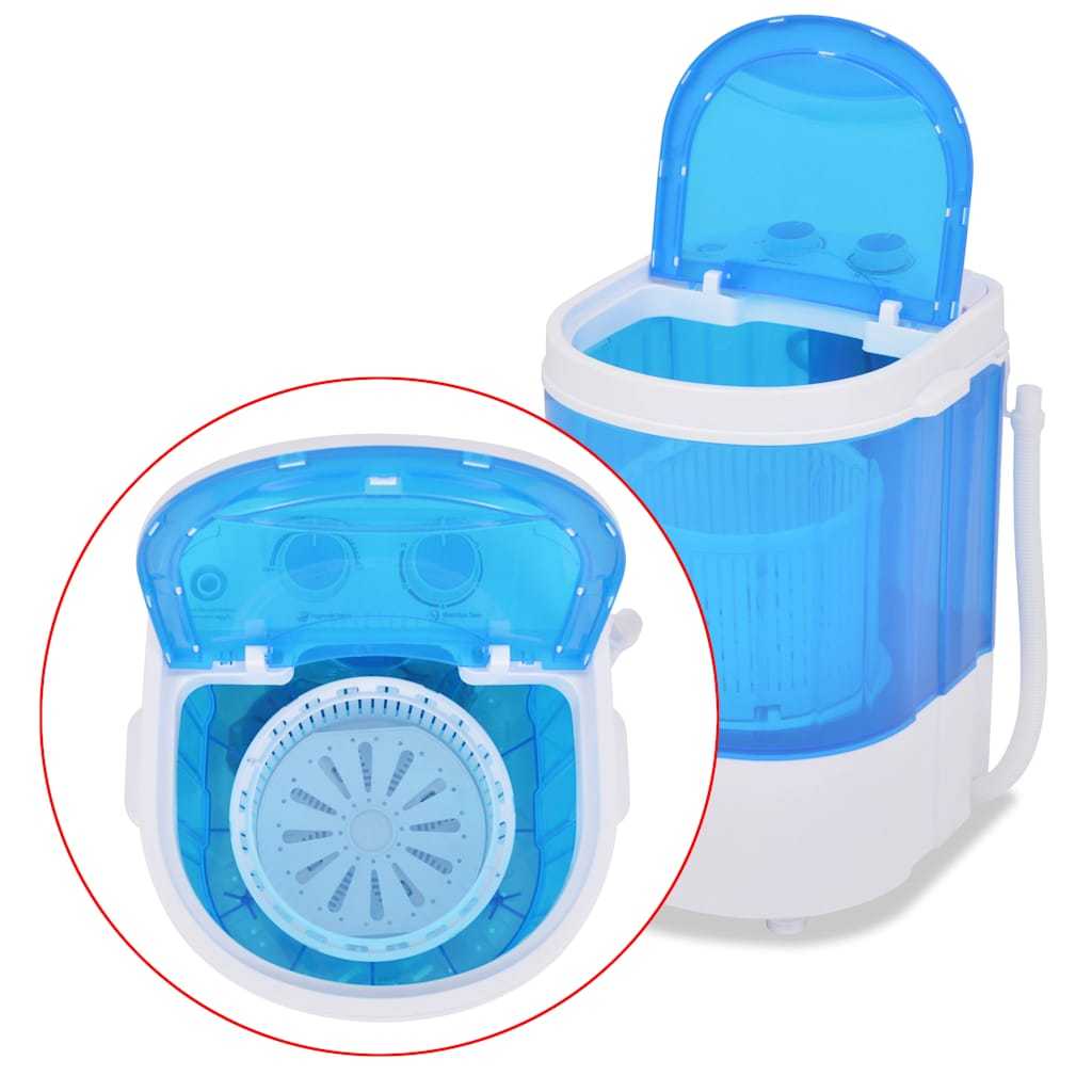 Mini Wasmachine met Centrifugefunctie en 1 Compartiment 3 Mini Wasmachine met Centrifugefunctie en 1 Compartiment - Afbeelding 3