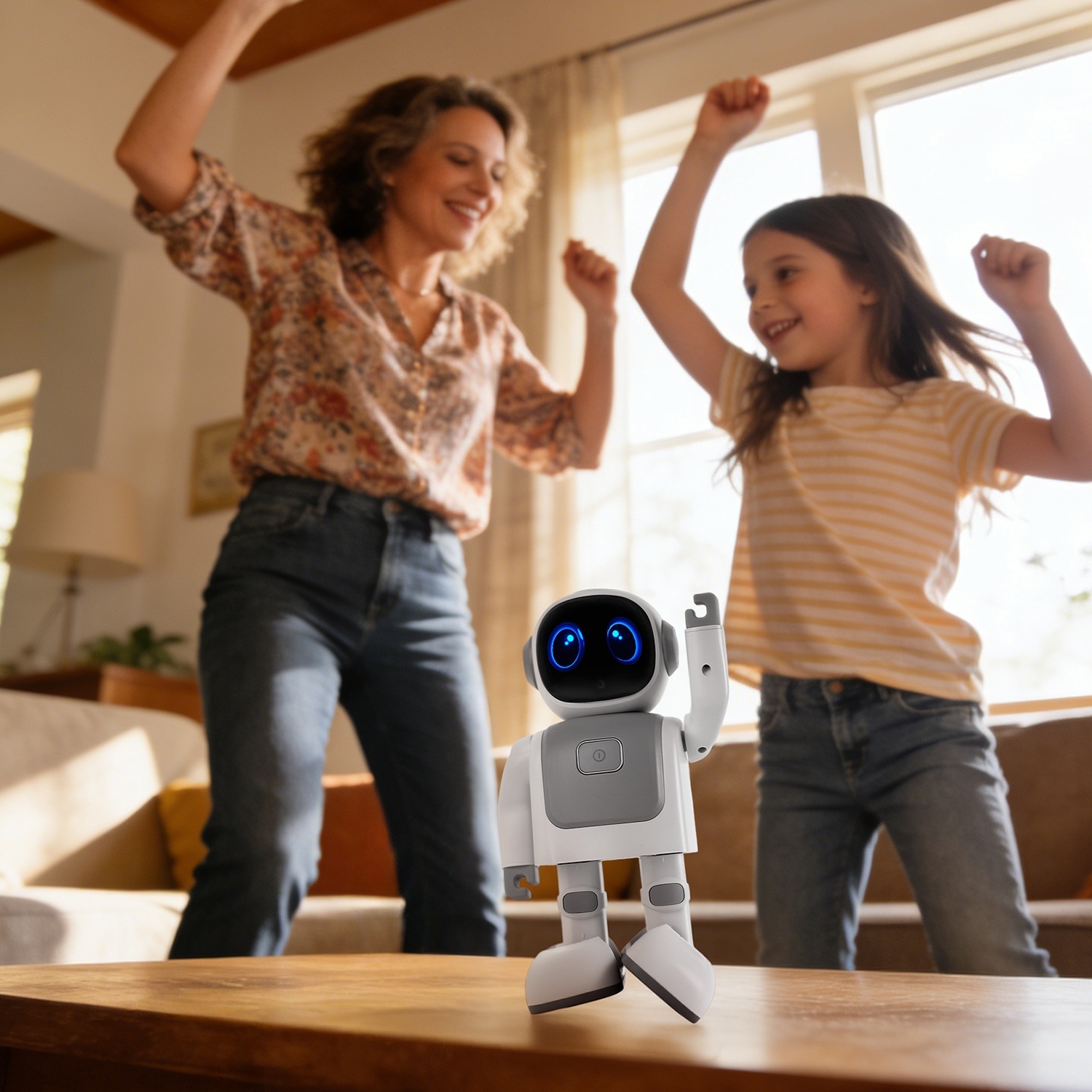 AI Dansende Robot Speelgoed - Slimme Interactieve Leer- en Entertainmentrobot voor Kinderen met Bluetooth Muziek, Programmeerbare Bewegingen en Spraakassistent 10 AI Dansende Robot Speelgoed - Slimme Interactieve Leer- en Entertainmentrobot voor Kinderen met Bluetooth Muziek, Programmeerbare Bewegingen en Spraakassistent - afbeelding 10