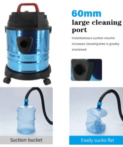Alternative view of 20L Nat- en Droogzuiger 1500W Zware Werkplaatsstofzuiger met Blaasfunctie en Wielen