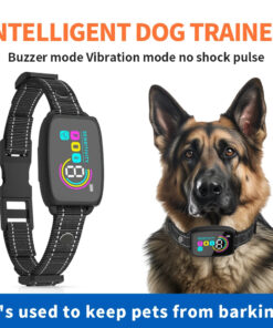 Smart Automatic Anti Barking Dog Collar Rechargeable Bark Stopper Stop Barking HD Digital Display IP67 Waterproof Collar For Dogs Pet Products