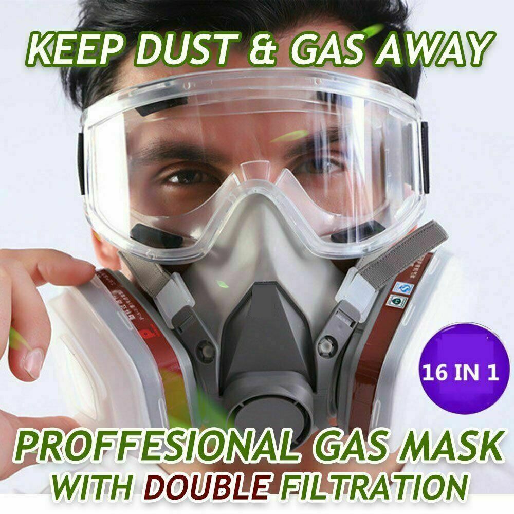 17-in-1 Volgelaatsmasker 6200 Gasmasker met Spuitfilter voor Chemicalien 6 17-in-1 Volgelaatsmasker 6200 Gasmasker met Spuitfilter voor Chemicalien - Afbeelding 6