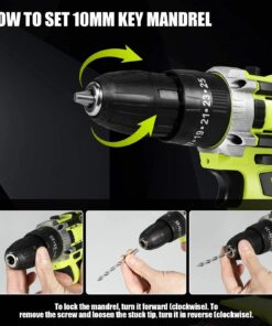 Alternative view of 21V Snoerloze Slagboor, Elektrische Schroevendraaier, Mini Snoerloze Handboor, Lithium-ion Gereedschap