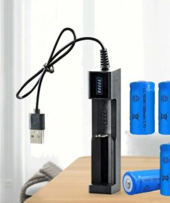 16340 Li-ion Battery USB Charger 1300mAh 3.7V Rechargeable Batteries For Torch Flashlight