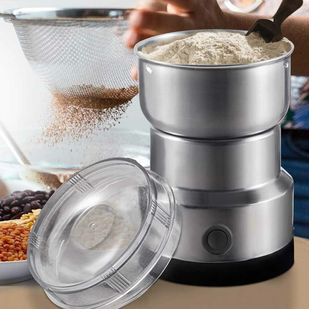 Elektrische Koffiemolen voor Noten, Bonen en Specerijen met Matte Messen 4 Elektrische Koffiemolen voor Noten, Bonen en Specerijen met Matte Messen - Afbeelding 4