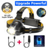 LED Telescopische Hoofdlamp Oplaadbaar met Zoom, Krachtige Zaklamp voor Vissen, Rijden, Camping, 3 Modi 12 LED Telescopische Hoofdlamp Oplaadbaar met Zoom, Krachtige Zaklamp voor Vissen, Rijden, Camping, 3 Modi