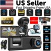 Car Dual Lens Dash Cam HD 1080P Front Rear Inside Video Recorder Camera G-Sensor 12 Car Dual Lens Dash Cam HD 1080P Front Rear Inside Video Recorder Camera G-Sensor
