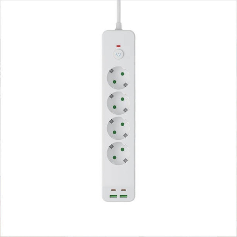 Stekkerdoos Multi-Outlet 4-Voudig met 2 USB-A en 2 USB-C 2 Stekkerdoos Multi-Outlet 4-Voudig met 2 USB-A en 2 USB-C - Afbeelding 2