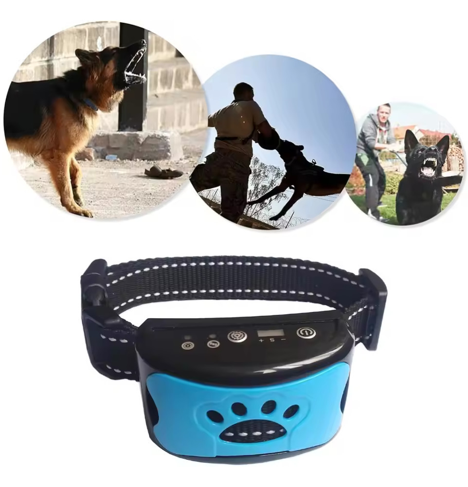 3-in-1 Anti-Blafhalsband Trainingshalsband voor Honden, Waterdicht 6 3-in-1 Anti-Blafhalsband Trainingshalsband voor Honden, Waterdicht - Afbeelding 6