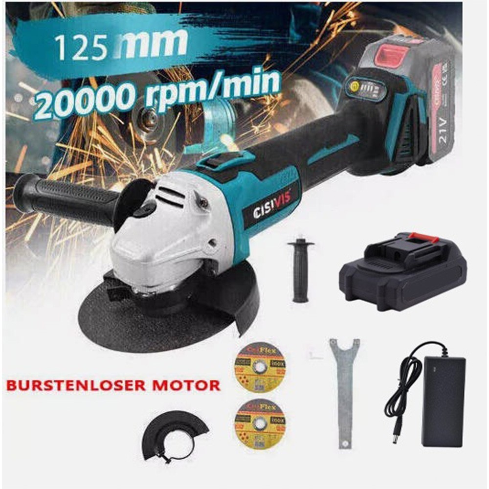 125mm Accu-Haakse Slijper, Snijmachine, Flexibele Slijpmachine 1 125mm Accu-Haakse Slijper, Snijmachine, Flexibele Slijpmachine