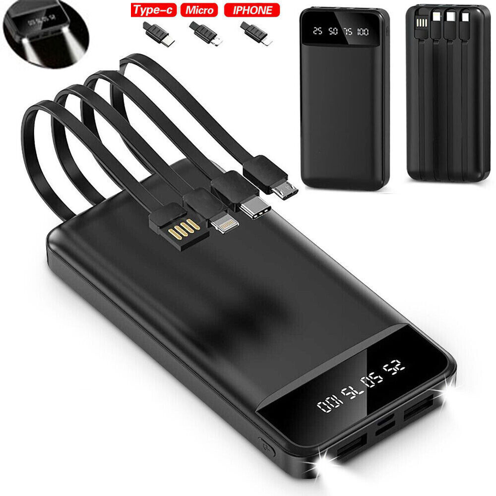 Powerbank Pack 10000mAh Snellader, 4 USB Externe Batterij voor Mobiele Telefoon 8 Powerbank Pack 10000mAh Snellader, 4 USB Externe Batterij voor Mobiele Telefoon - Afbeelding 8