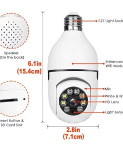 RW104P Security Camera With Lamp Holder