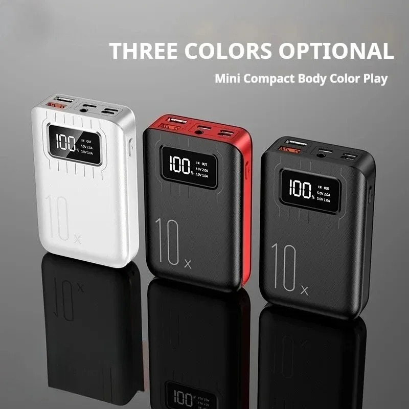 Draagbare Powerbank met Hoge Capaciteit 10000 mAh en Snellaadfunctie, Compatibel met iPhone en Samsung 2 Draagbare Powerbank met Hoge Capaciteit 10000 mAh en Snellaadfunctie, Compatibel met iPhone en Samsung - Afbeelding 2