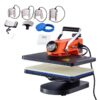 Warmtepers - 8-in-1 Sublimatiemachine voor Zelfgemaakte T-shirts/Petten/Mokken, 12x15 Multifunctionele Warmtepers met 360° Draaibare Zwenkarm 3 Warmtepers - 8-in-1 Sublimatiemachine voor Zelfgemaakte T-shirts/Petten/Mokken, 12x15 Multifunctionele Warmtepers met 360° Draaibare Zwenkarm