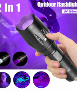 UV Zaklamp Ultraviolet met Zoom, Blacklight Lamp LED Super Fel 2-in-1 395nm Mini Zak Inspectielamp