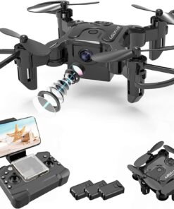DE V2 Mini Drone Selfie WIFI FPV With HD Camera Foldable Arm RC Quadcopter Toy