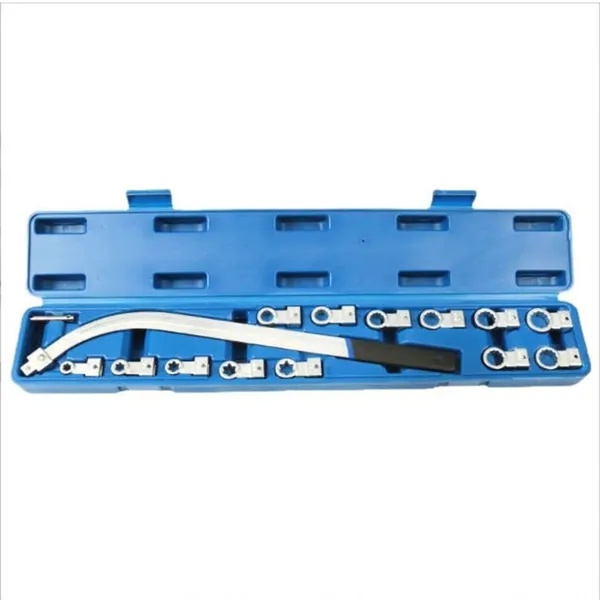 Professionele 15-Delige Distributieriem en V-Riem Afstelgereedschap Set, Chroom-Vanadiumstaal 1 Professionele 15-Delige Distributieriem en V-Riem Afstelgereedschap Set, Chroom-Vanadiumstaal