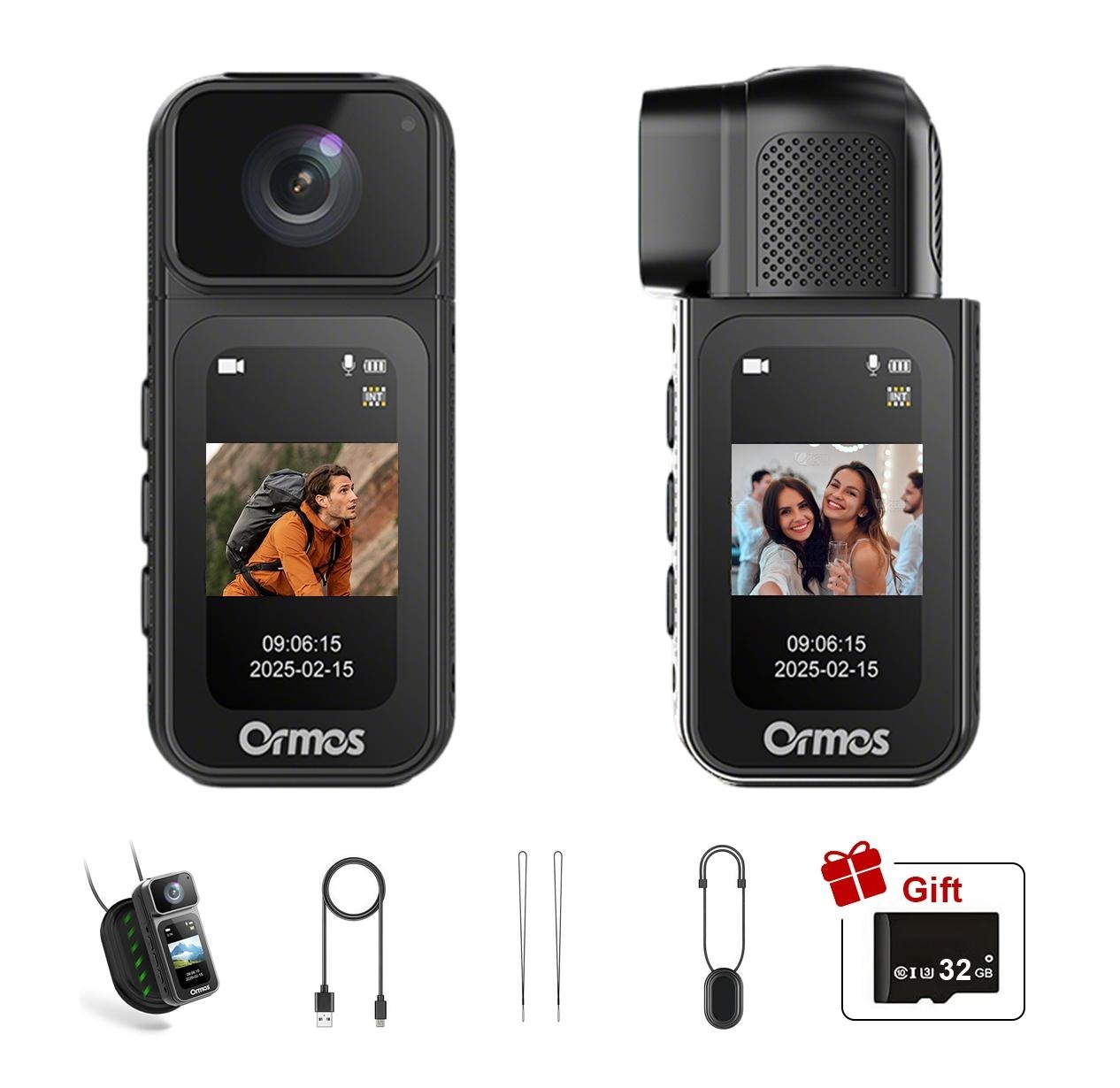 Ormos Mini Action Camera With 180 Degree Rotating Lens - 2.7K Ultra HD Thumb-Sized Camera, Magnetic Mount, WiFi APP Control, Portable Wearable Camera For Outdoor Sports & Daily Vlogging 1 Ormos Mini Action Camera With 180 Degree Rotating Lens - 2.7K Ultra HD Thumb-Sized Camera, Magnetic Mount, WiFi APP Control, Portable Wearable Camera For Outdoor Sports & Daily Vlogging