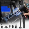 4-in-1 13000Pa Snoerloze Mini Handstofzuiger, Nat en Droog, voor Auto, Kantoor, Thuis