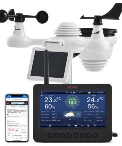 7-in-1 WiFi Weerstation 186mm TFT-Display met Draadloze Buitensensor IPX6