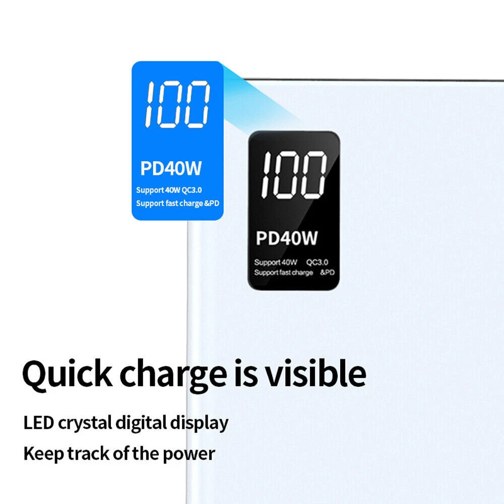 40W 20000mAh Krachtige Powerbank, Ultrasnel Opladen, Compatibel met iPhone, Samsung, Huawei en Andere Smartphones 6 40W 20000mAh Krachtige Powerbank, Ultrasnel Opladen, Compatibel met iPhone, Samsung, Huawei en Andere Smartphones - Afbeelding 6