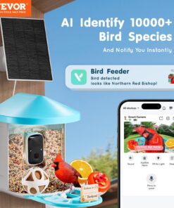 VEVOR Smart Bird Feeder With Camera 2K HD AI Identify Bird Species Auto Capture