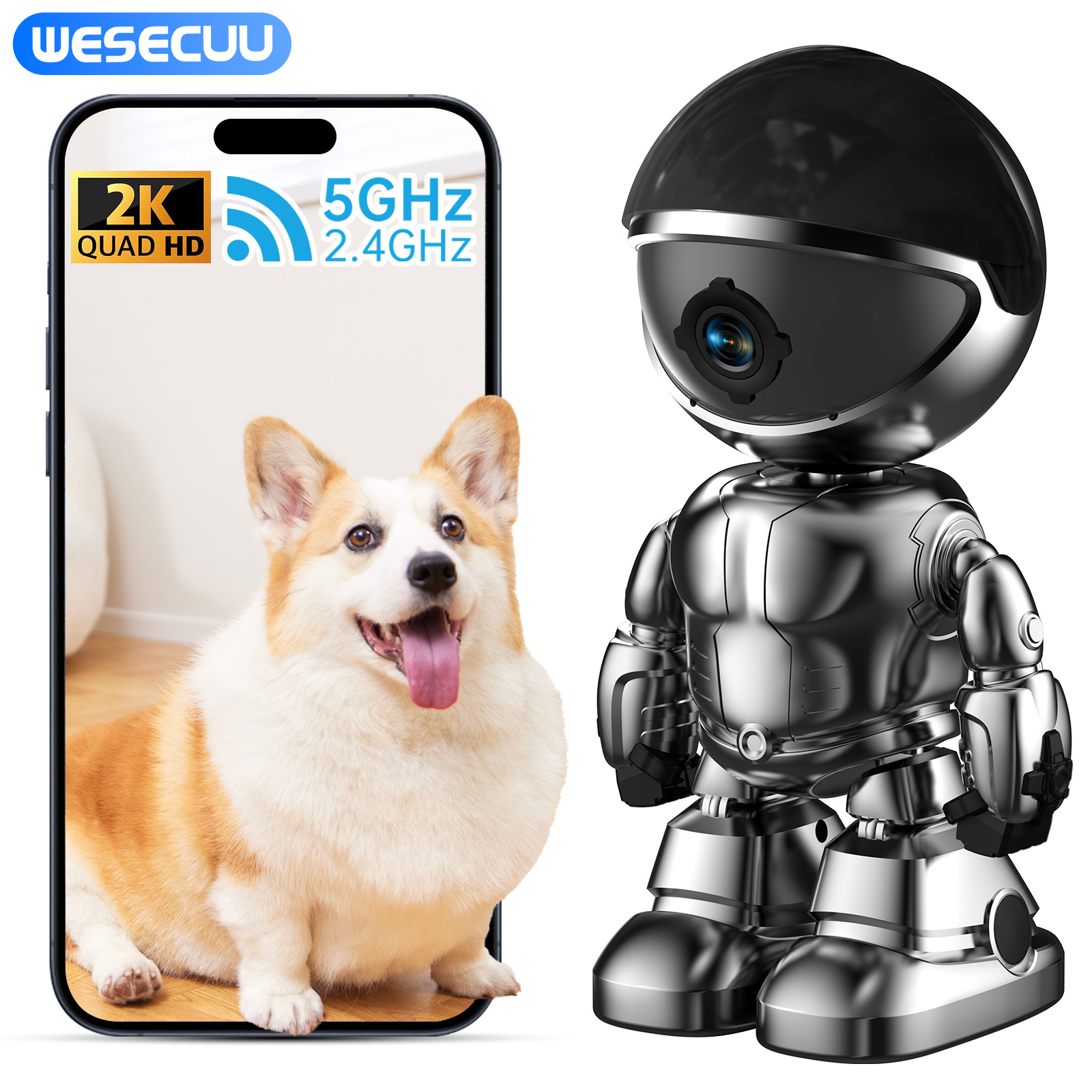Smart Robot Camera 3MP IP Camera WIFI Robert Network CCTV HD Baby Monitor Remote Control Home Security Camera 1 Smart Robot Camera 3MP IP Camera WIFI Robert Network CCTV HD Baby Monitor Remote Control Home Security Camera