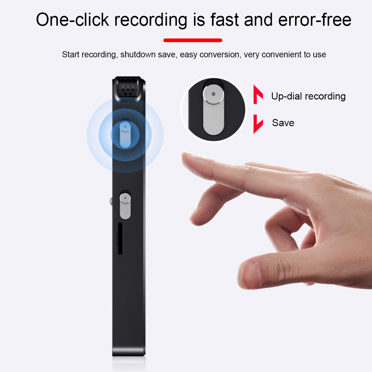 128G Spy Audio Recorder Digital Voice Activated Mini Sound Dictaphone MP3 Player - Image 2