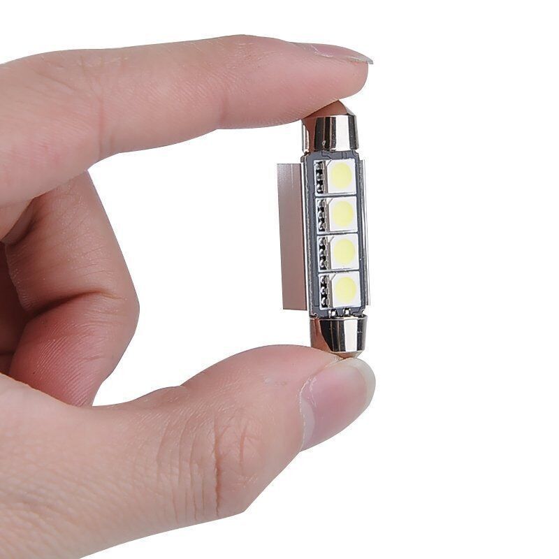 10x LED Festoon Lampen Koud Wit 12V 4 10x LED Festoon Lampen Koud Wit 12V - Afbeelding 4