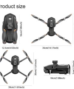 Alternative view of V168Pro Max Drone  8K HD, 4.5-inch Screen, With GPS Positioning Function, And Carbon Fiber Pattern Finish.