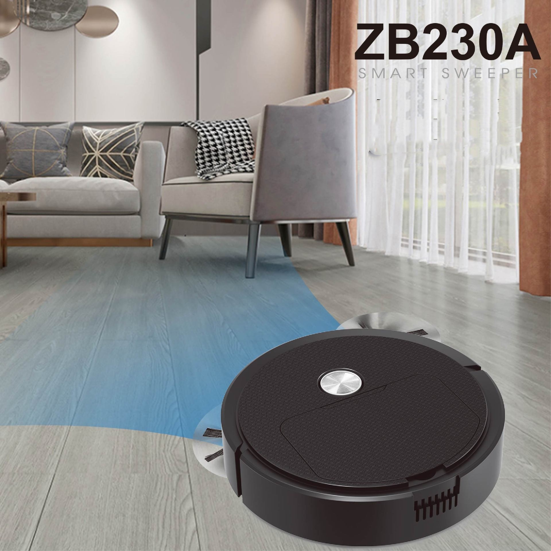 Intelligente Robotstofzuiger Vegen Zuigen Dweilen 3-in-1 USB Opladen 5 Intelligente Robotstofzuiger Vegen Zuigen Dweilen 3-in-1 USB Opladen - afbeelding 5