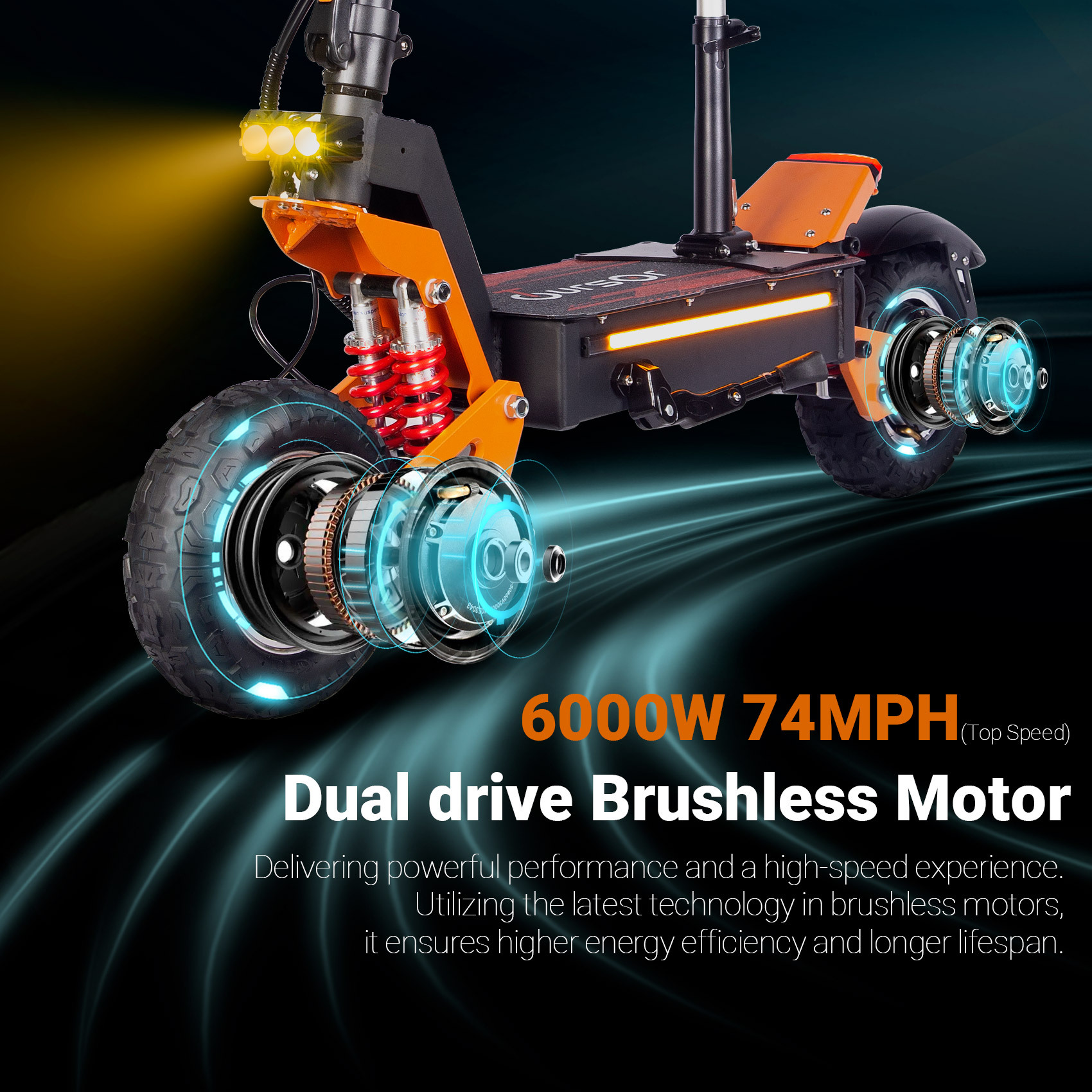 X5 Pro 3000W 60V 40Ah 11 Inches Off Road Eletric Scooter With NFC 6 X5 Pro 3000W 60V 40Ah 11 Inches Off Road Eletric Scooter With NFC - Afbeelding 6