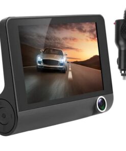 1296P Car DVR Dash Camera 4In 3 Lens Vehicle Driving Recorder Seamless Recording